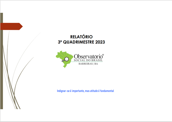 3º RELATÓRIO QUADRIMESTRAL DE 2023