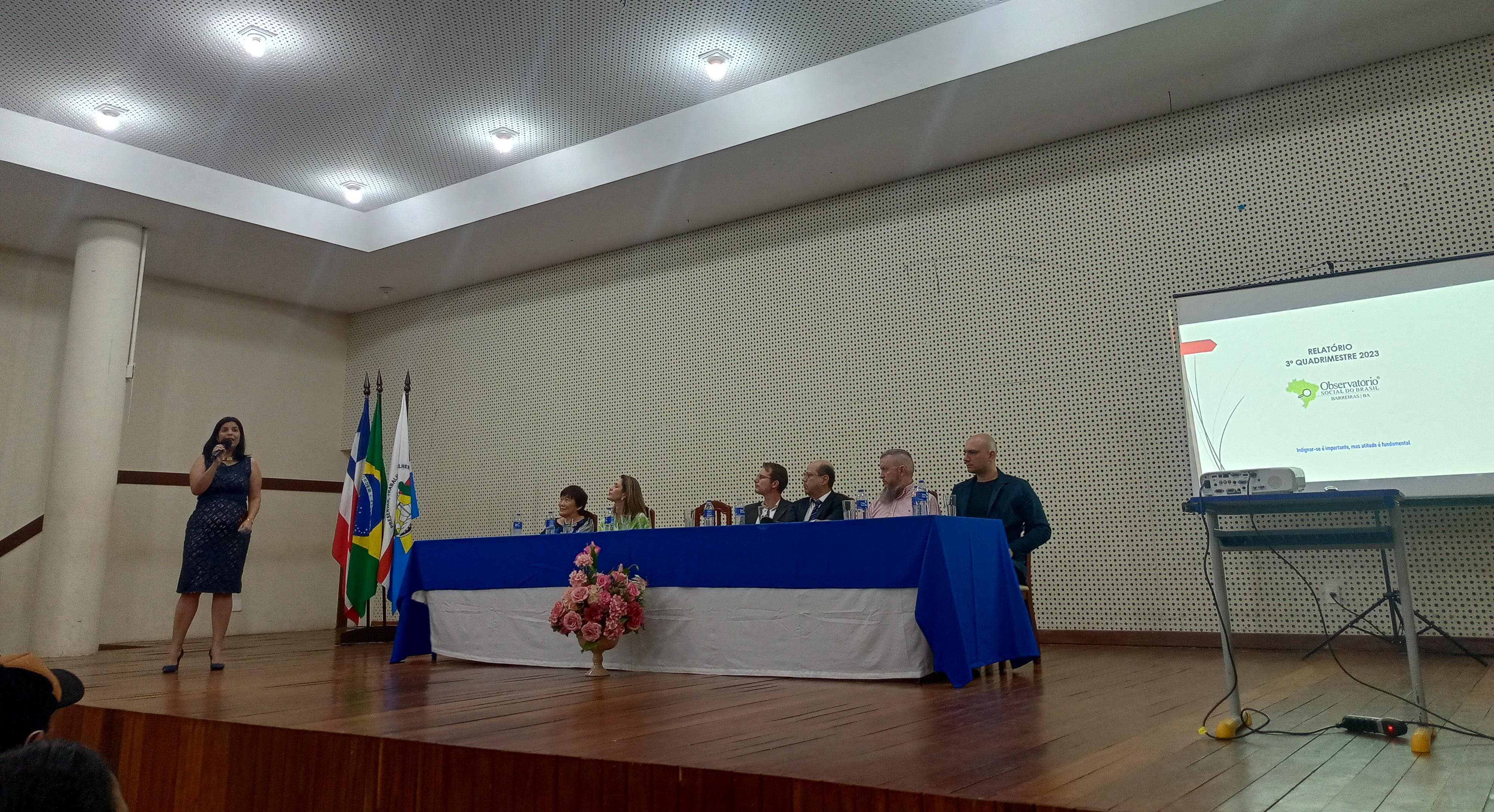 Observatório Social realizou a Semana Municipal da Cidadania em Barreiras (BA)