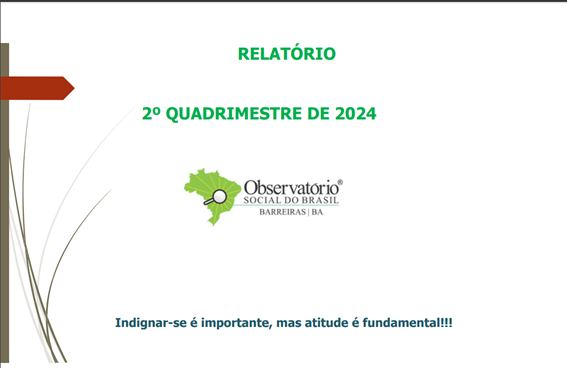 2º RELATÓRIO QUADRIMESTRAL DE 2024