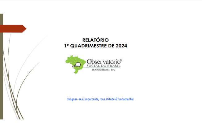 1º RELATÓRIO QUADRIMESTRAL DE 2024